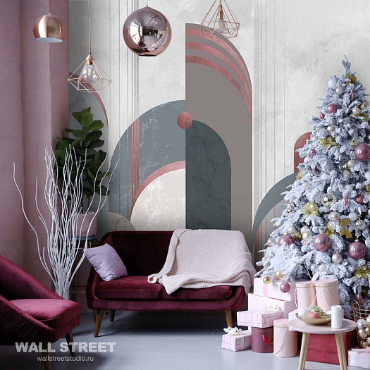 Фотообои в интерьере артикул Deco 3, АРТ-ДЕКО / DECO, Wall street