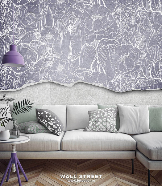 Фотообои в интерьере артикул Floreale 8, ЦВЕТОЧНЫЙ / FLOREALE, Wall street Фотообои в интерьере артикул Floreale 8, ЦВЕТОЧНЫЙ / FLOREALE, Wall street