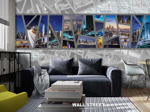 Фотообои в интерьере артикул Urban 1, URBAN, Wall street Фотообои в интерьере артикул Urban 1, URBAN, Wall street