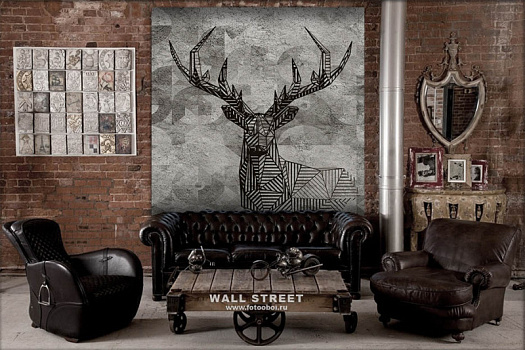 Фотообои в интерьере артикул podLOFT 28, ПОДЛОФТ / PODLOFT, Wall street