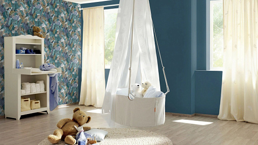 Обои в интерьере артикул 688016, Tropical House, Rasch Обои в интерьере артикул 688016, Tropical House, Rasch